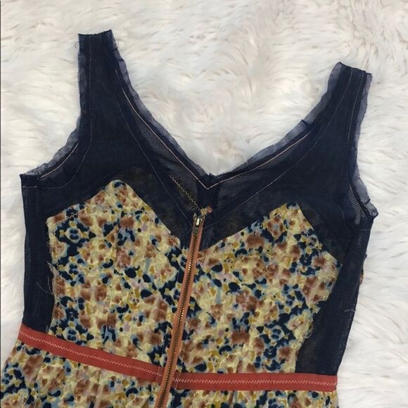 Urban Outfitters Staring at Stars Floral And Mesh Dress Sz 0 - Picture 10 of 14